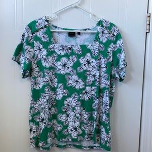 Rafaella 2x women’s flowered top.